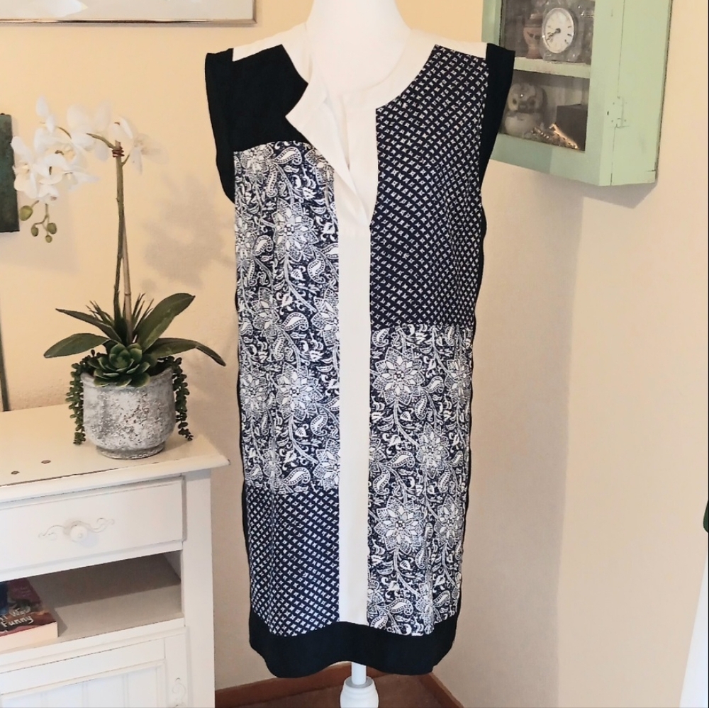 Rebecca Taylor Patchwork Shift. Colorblock. - image 3